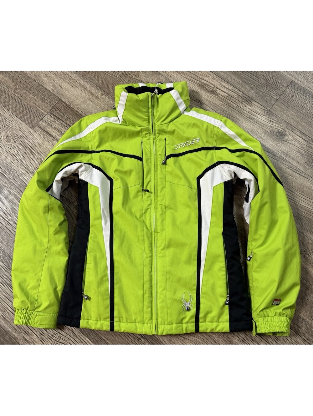 SPYDER XTL 10,000 THINSULATE SNOWBOARD SKI JACKET COAT GREEN SIZE U.S. 8